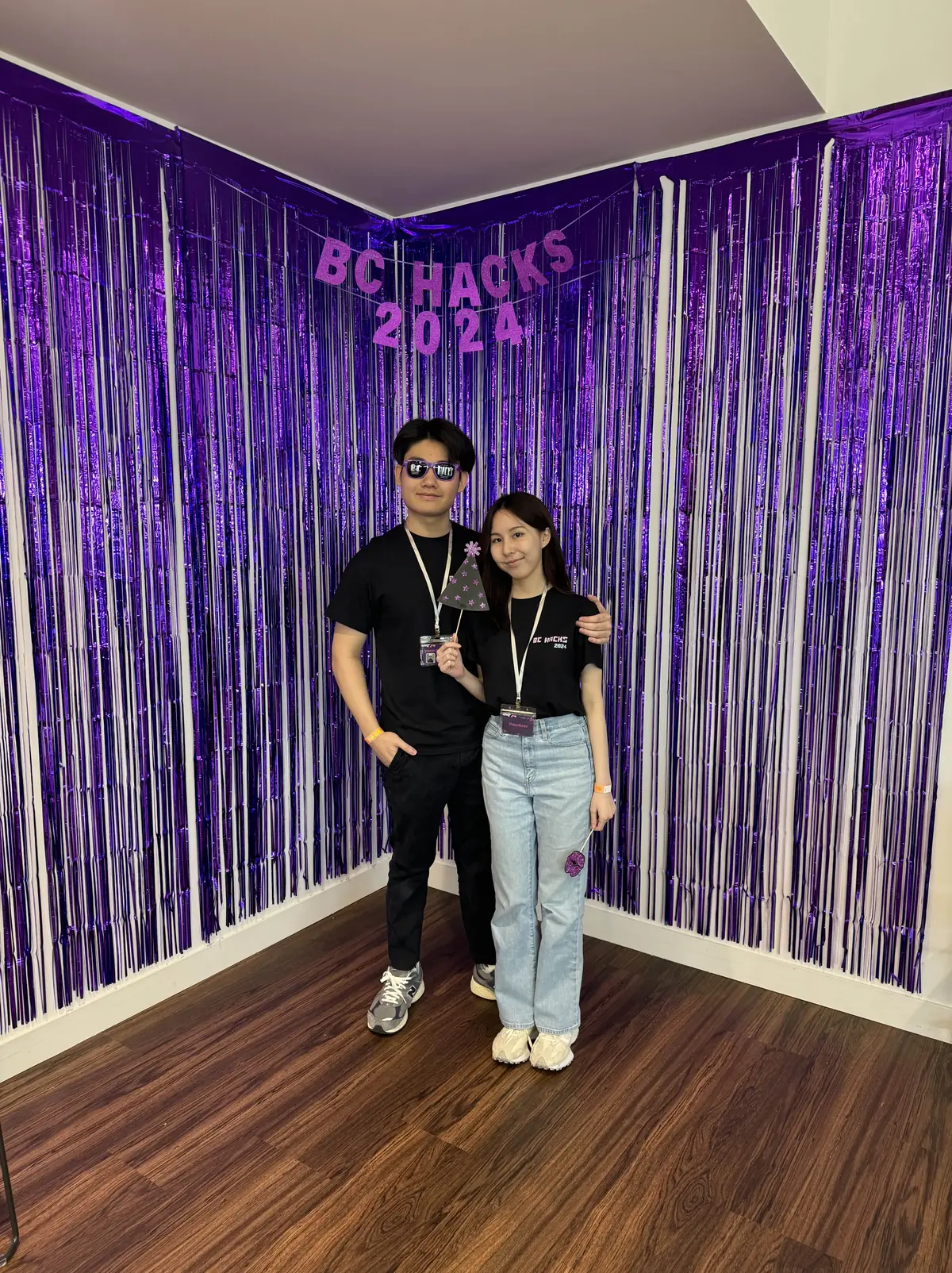 At BC Hacks with Jessica