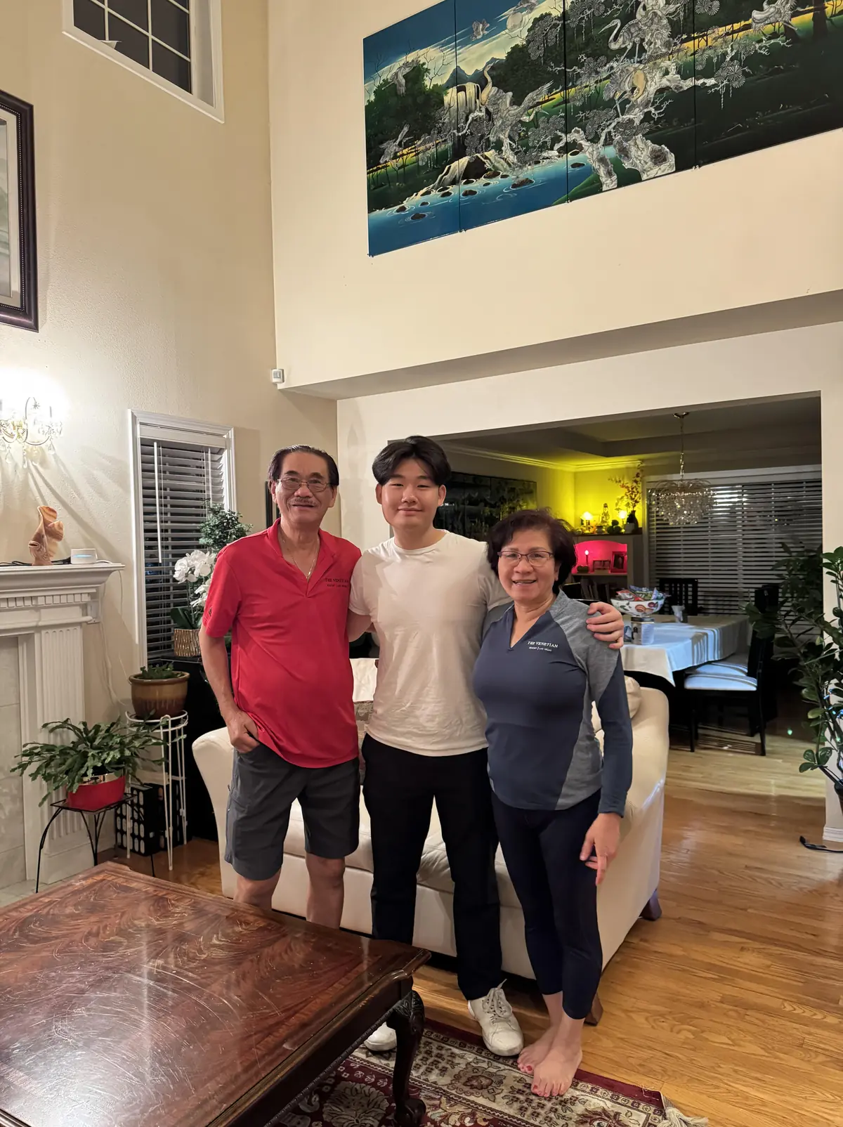Last photo with host family